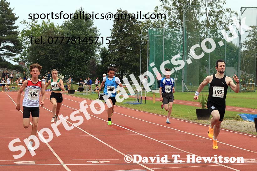 100 metres, 2025 NEGP No 5 Monkton, Wednesday, July 23rd. Photo: David T. Hewitson/Sports for All Pics